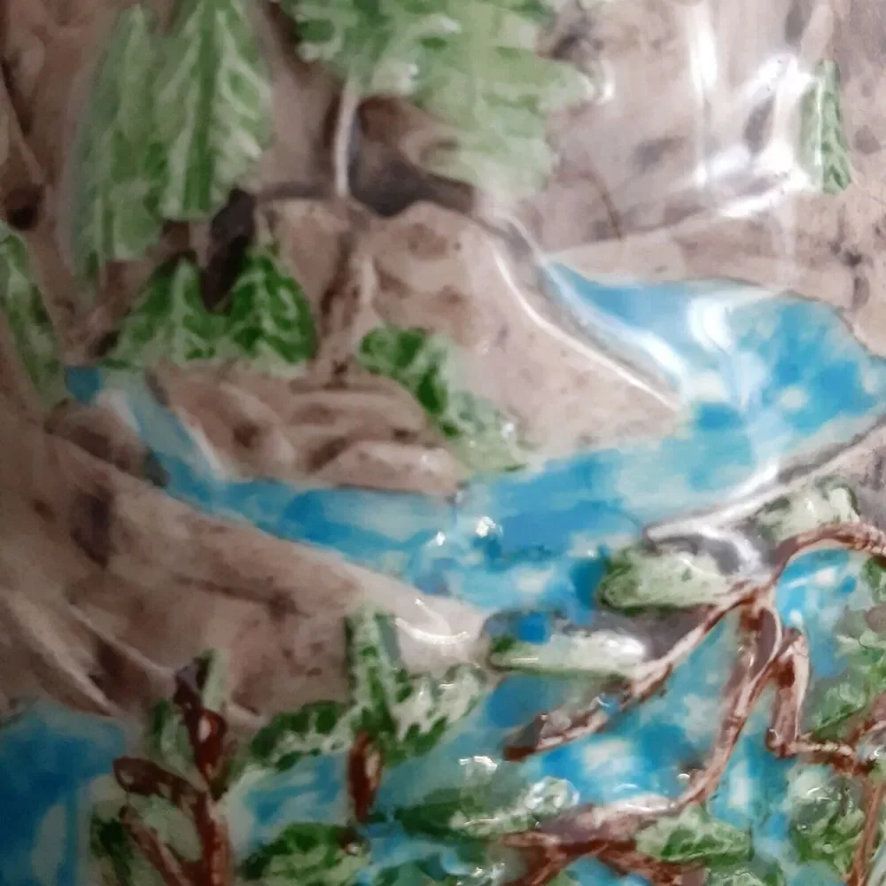 Vintage Unique Ceramic Vase/Vessel 3pc Artist Signed